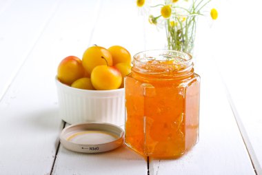 Yellow plum marmalade clipart