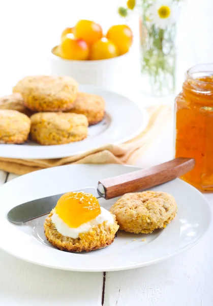 Carrot and rosemary scones — Stock Photo, Image