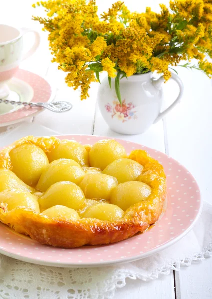 Hruška tarte tatin — Stock fotografie