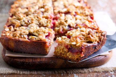 Yulaflı Erik gingerbread dilimleri gemide