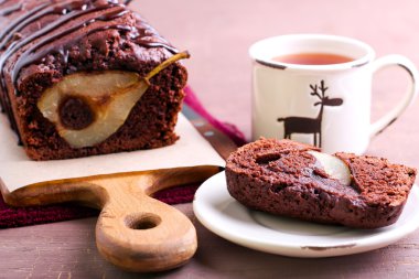 Çikolata armut somun kek 