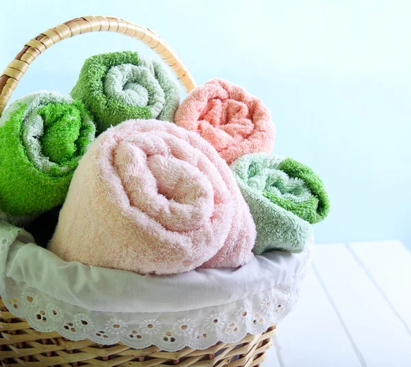 Różne kolory ręczników — Zdjęcie stockowe