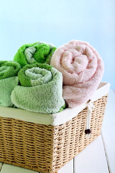 Spa setting with towels — Stock Photo, Image