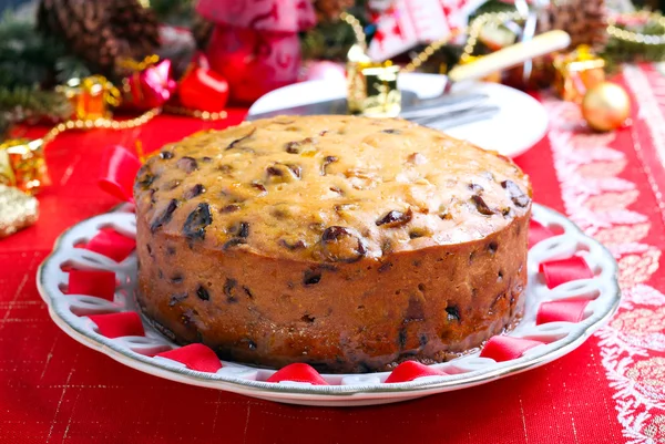 Bolo de frutas branded — Fotografia de Stock