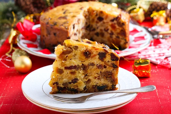 Brandied fruit cake — Stock Photo, Image