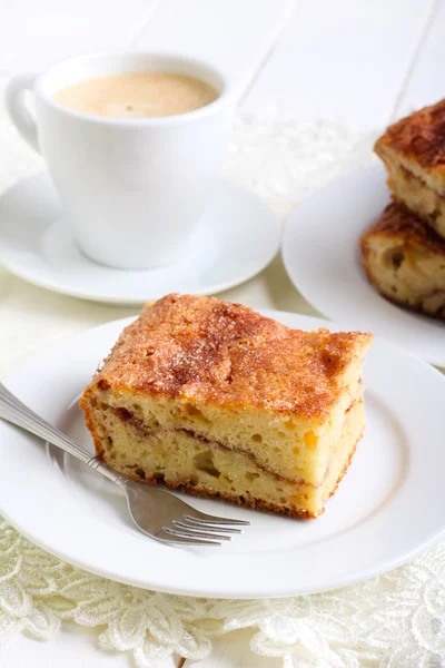 Kanel gräddfil kaffe kaka — Stockfoto