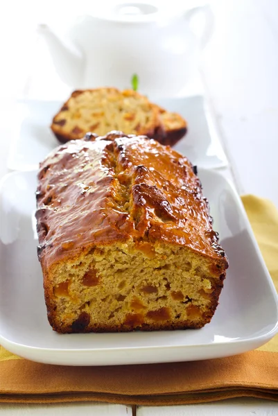 Marmelat ve kayısı çay ekmek — Stok fotoğraf