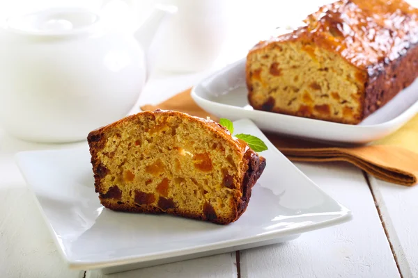 Marmelat ve kayısı teabread — Stok fotoğraf