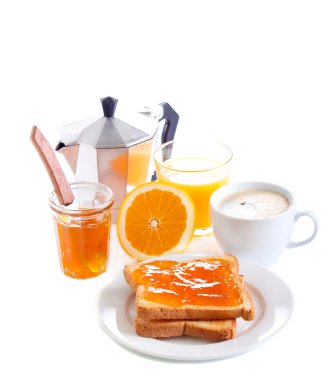 Tost ile portakal marmelat,