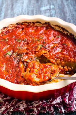 Sebze ve peynir fırında