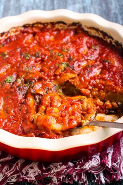 Sebze ve peynir fırında