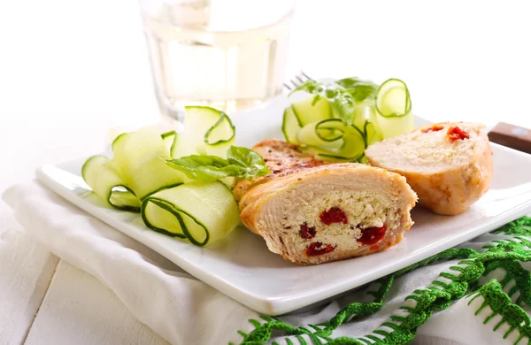 Chicken breast, served — Stock Photo, Image