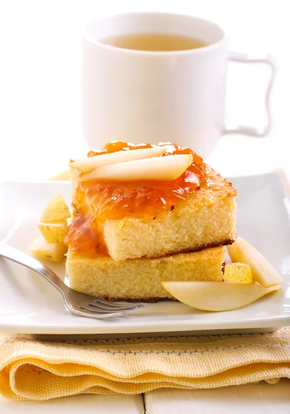 Cottage cheese squares — Stock Photo, Image