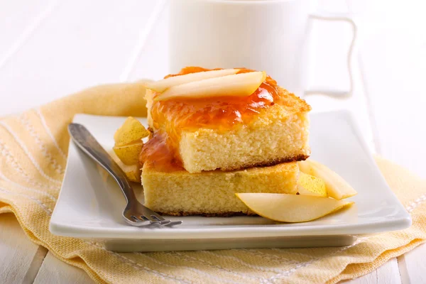 Cottage cheese squares — Stock Photo, Image