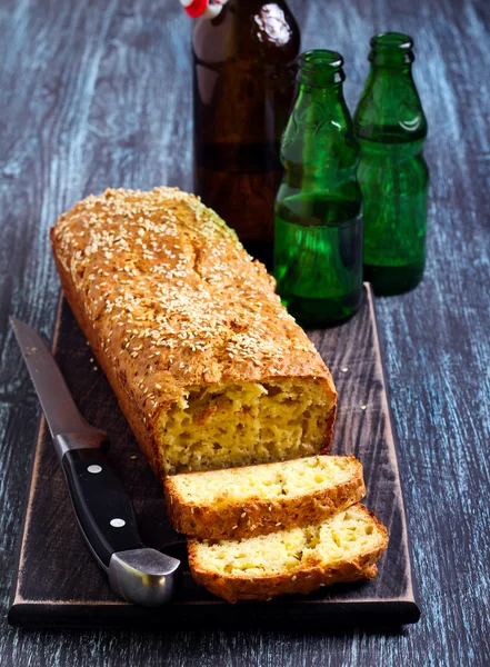 Savory bread loaf — Stock Photo, Image