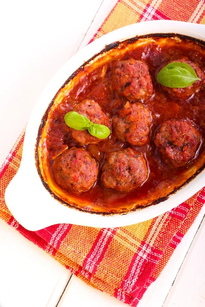 Meatballs in tomato sauce — Stock Photo, Image