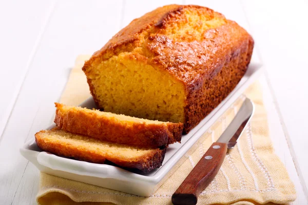 Torta di polenta agli agrumi — Foto Stock