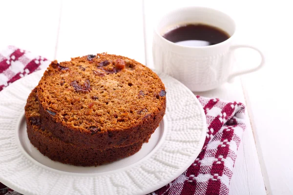 Slices of date and raisin roll — Stock Photo, Image