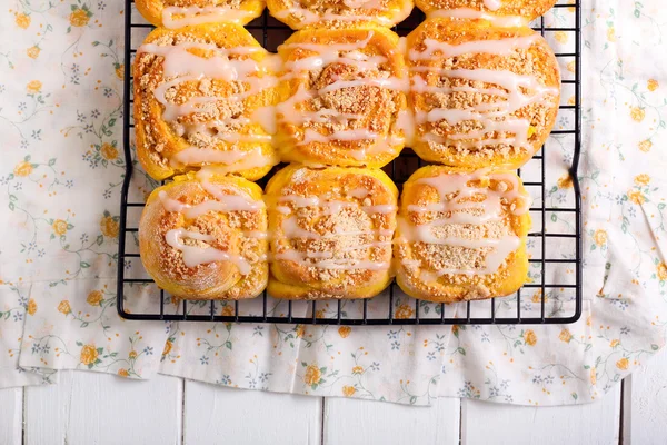 Calabaza Streusel dulces rollos —  Fotos de Stock