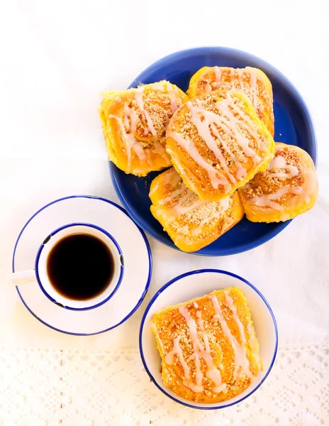 Rolos doces de abóbora Streusel — Fotografia de Stock