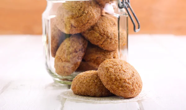 Cookies cukru w słoiku — Zdjęcie stockowe