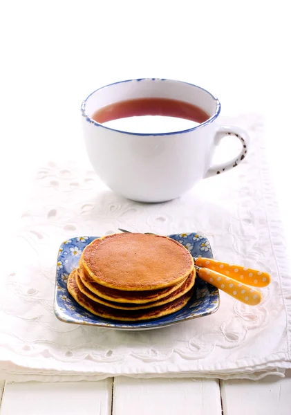 Pile of pumpkin pancakes — Stock Photo, Image