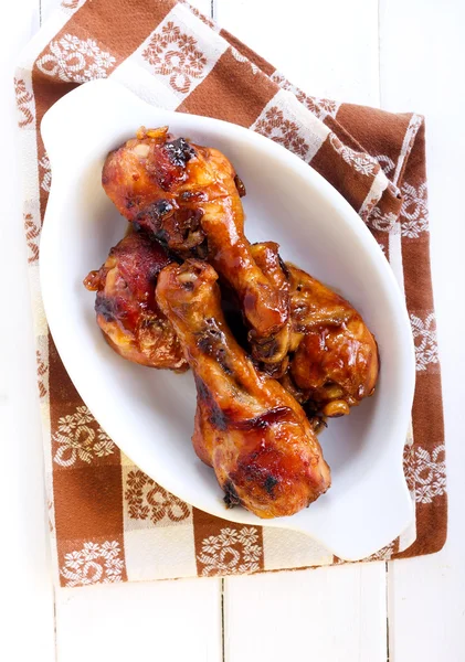Roasted chicken drumsticks — Stock Photo, Image