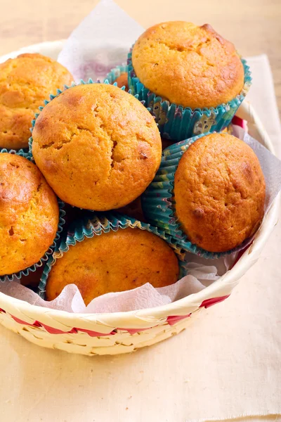 Muffin di zucca e noci pecan — Foto Stock