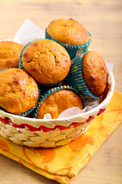 Muffin di zucca e noci pecan — Foto Stock