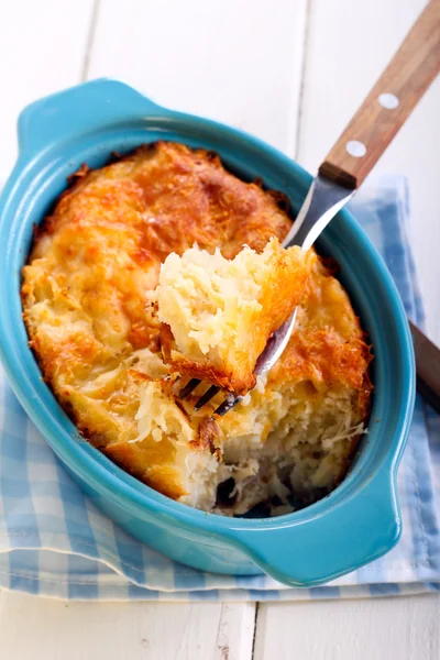 Cauliflower and cheese gratin — Stock Photo, Image