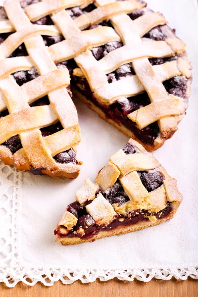 Tarta de cereza agria — Foto de Stock