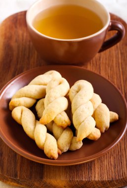 Tereyağı kurabiye katlanmış 