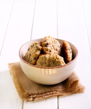 Çikolatalı yulaf kurabiye