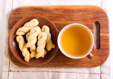 Tereyağı kurabiye katlanmış 