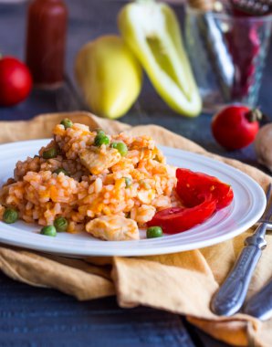 tavuk ve sebze, İtalyan yemekleri risotto