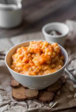 tatlı kabak püresi ile süt, Odaya Servis Kahvaltı