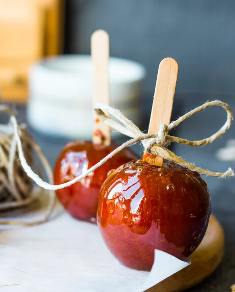 Candy apple, Christmas dessert — Stock Photo, Image