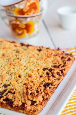 tatlı pasta pasta elma reçel ile