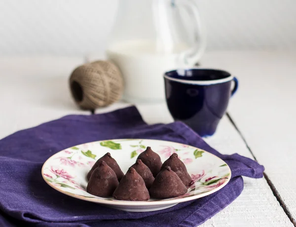 Snoep chocolade truffels — Stockfoto