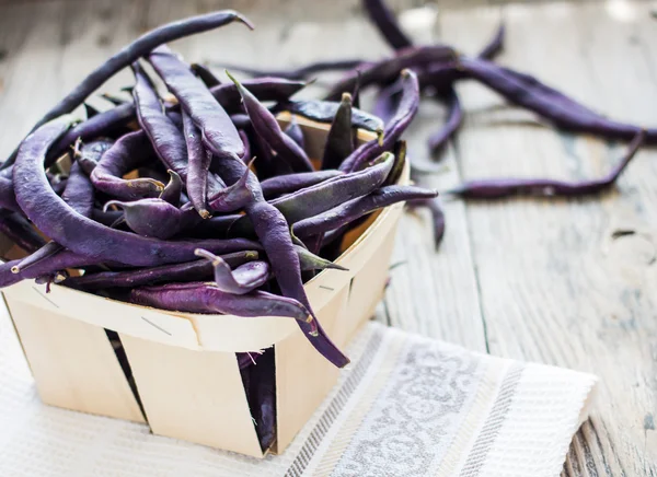 Purple Wax Beans — Stock Photo, Image