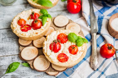 keçi peyniri ve domates, Vejetaryen Gıda quiche
