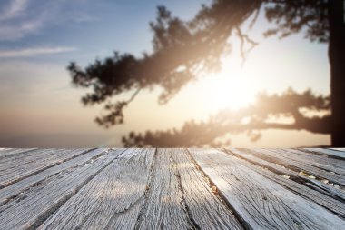 Landscap arka plan rötuş doğada vintage tarzı