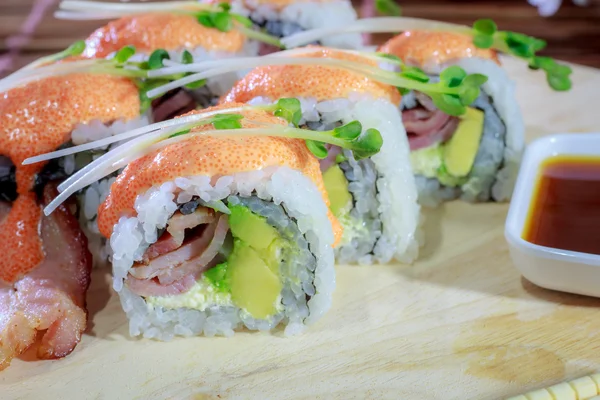 The make sushi roll at  home simple