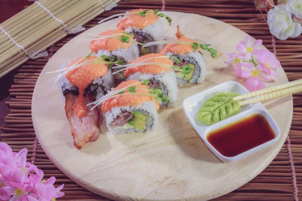 The make sushi roll at  home simple