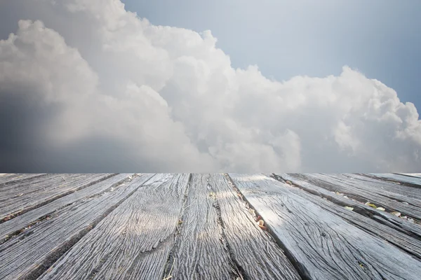 El fondo de los paisajes cielo azul con nubes retoque — Foto de Stock