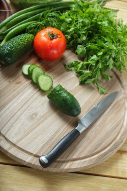 Vejetaryen yiyecekler. Taze yeşil sebze