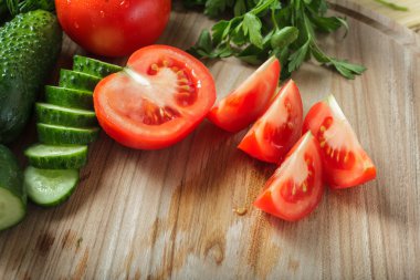 Vejetaryen yiyecekler. Taze yeşil sebze