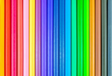 Çok renkli renkli kalemler