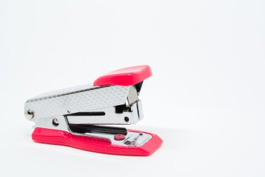 beyaz üzerine pembe zımba