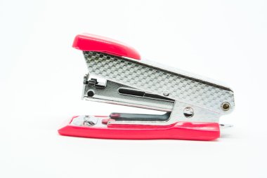 beyaz üzerine pembe zımba